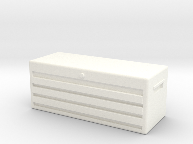  1/10 SCALE TOOL BOX in White Processed Versatile Plastic