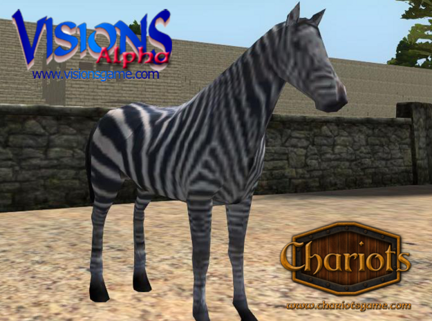 Zebra in Full Color Sandstone