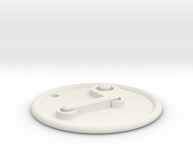 Steam Pendant in White Natural Versatile Plastic