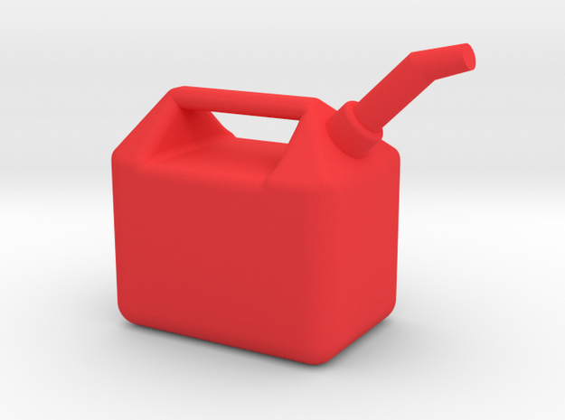 1/10 Scale Gas Can in Red Processed Versatile Plastic