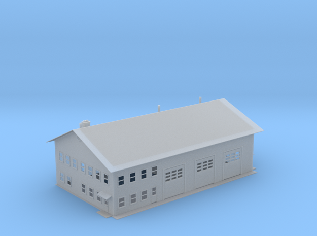 Fire Station Revised Z Scale in Tan Fine Detail Plastic