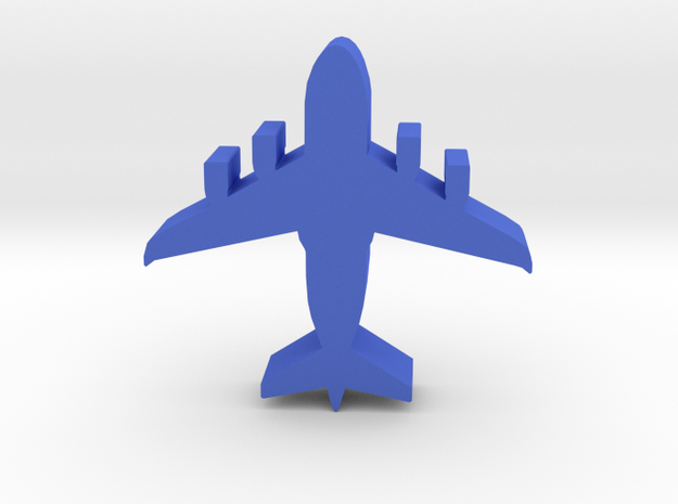 Game Piece, Blue Force Air Transport in Blue Processed Versatile Plastic