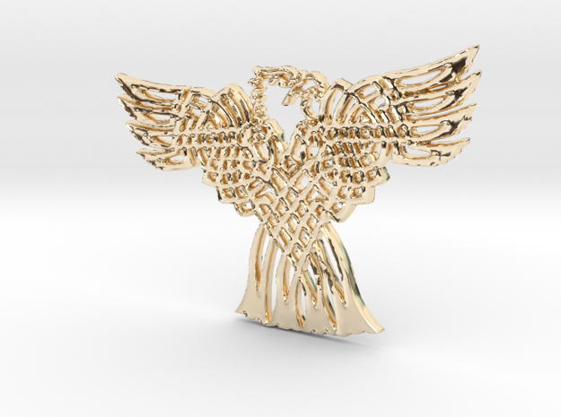 Eagle Pendant in 14K Yellow Gold