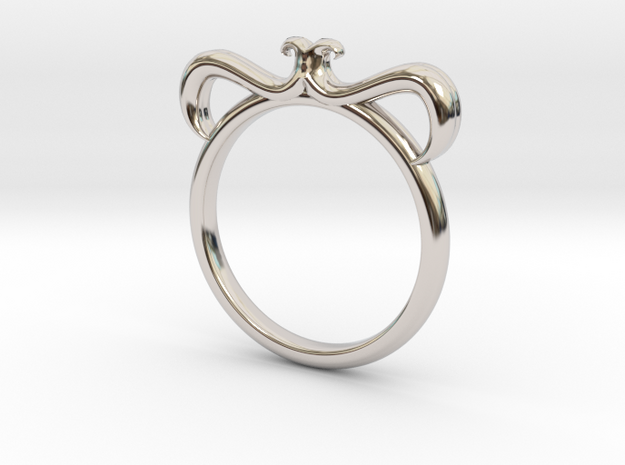 Petal Ring Size 3.5 in Platinum