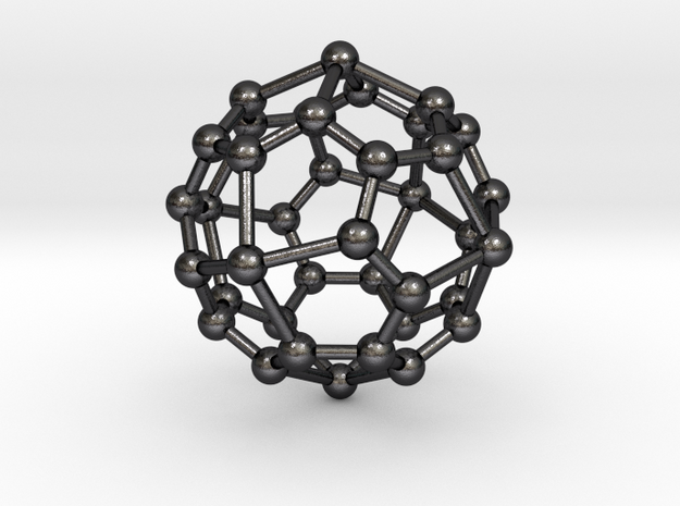 0324 Pentagonal Icositetrahedron V&E (a=1cm) #003 in Polished and Bronzed Black Steel