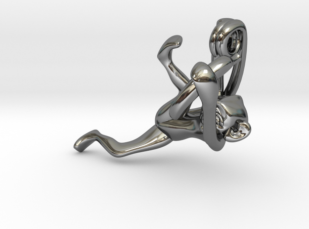 3D-Monkeys 120 in Fine Detail Polished Silver