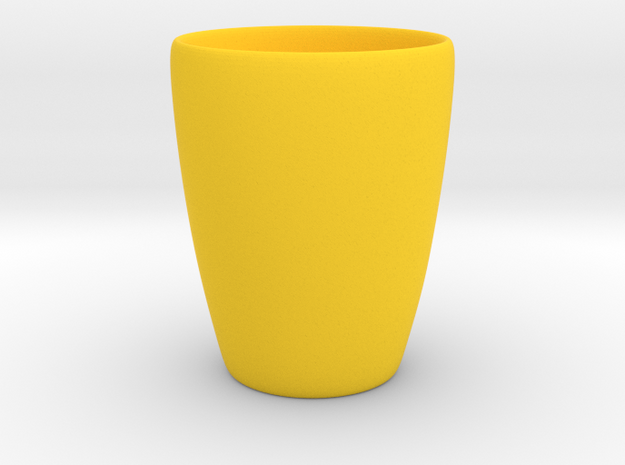 Coffee mug #1 XL - Inner ear in Yellow Processed Versatile Plastic