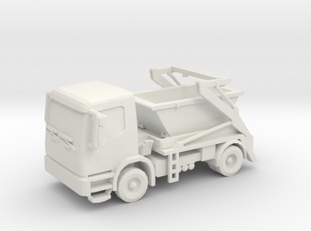 Truck & Container 01. HO Scale (1:87) in White Natural Versatile Plastic