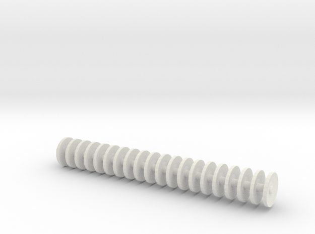 1/64 disc gang 2.2 inches in length.  in White Natural Versatile Plastic