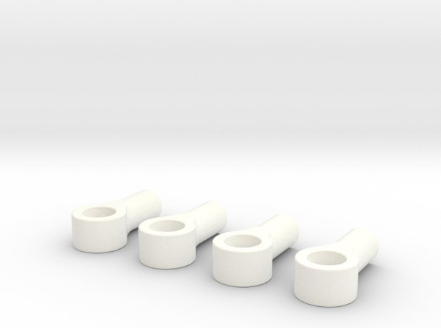 045015-01 2.4mm threaded eyelet with 4mm hole in White Processed Versatile Plastic