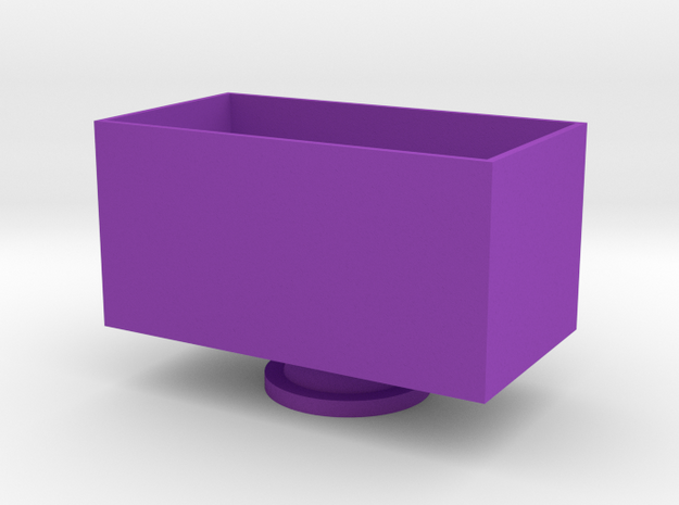 Chicken Face Storage Box in Purple Processed Versatile Plastic