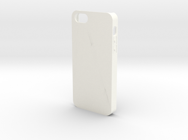 Customizable iPhone 5 case in White Processed Versatile Plastic