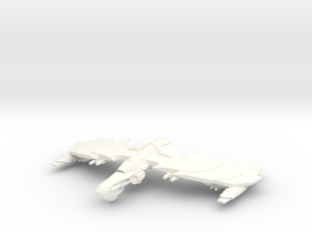 GhostHawk Class VI  BattleCruiser in White Processed Versatile Plastic