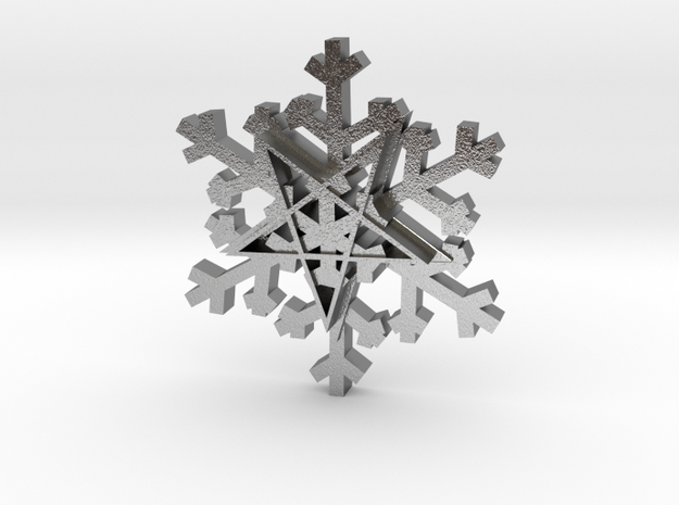 Flashing snowflake in Natural Silver