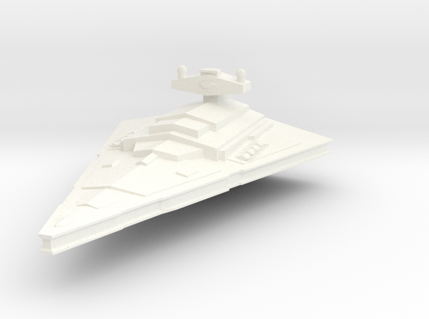 Imperial-I Star Destroyer. in White Processed Versatile Plastic