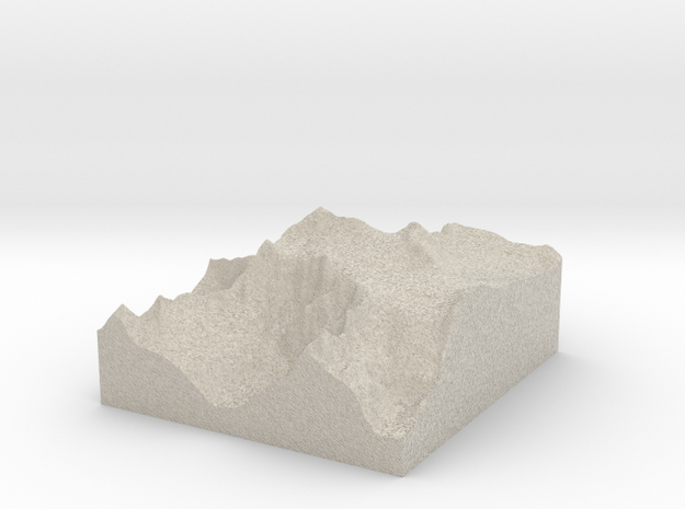 Model of Monte Adamello in Natural Sandstone