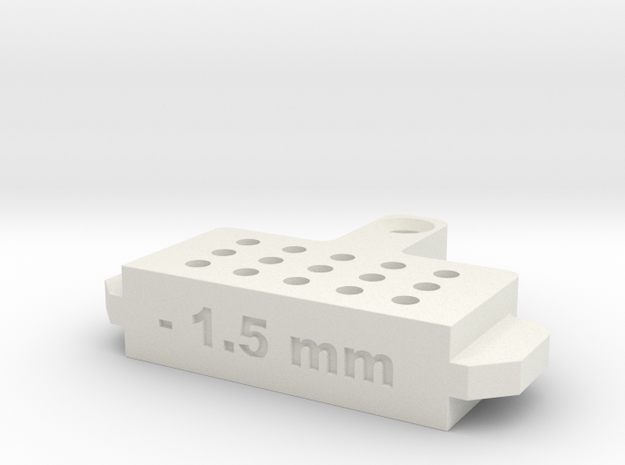 Bleed Block-1.5mm in White Natural Versatile Plastic