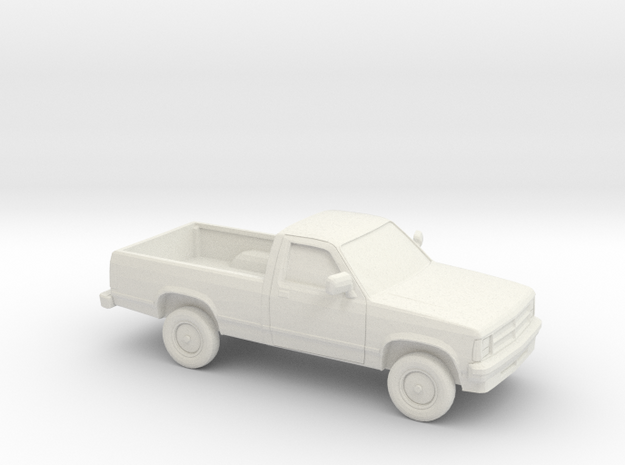 1/87 1987-90 Dodge Dakota in White Natural Versatile Plastic