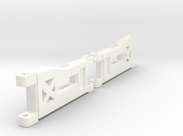 B5m Front 3hole Arms in White Processed Versatile Plastic