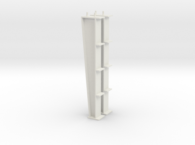 1/64 20ft I-beam Post in White Natural Versatile Plastic