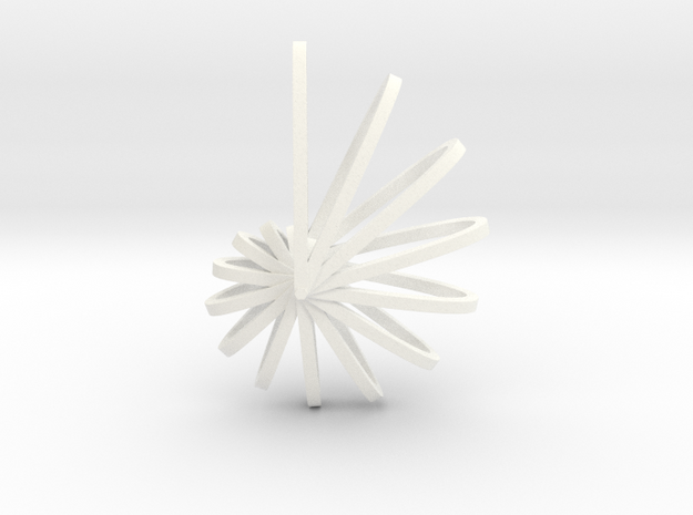 Nautilus Shell Pendant in White Processed Versatile Plastic
