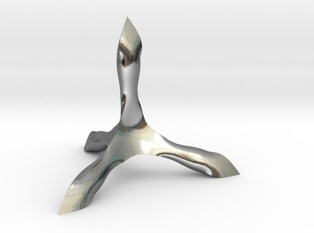 Caltrop 6 in Polished Silver