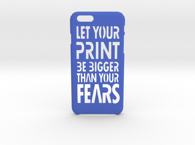 PrintBig iPhone 6 6s case in Blue Processed Versatile Plastic