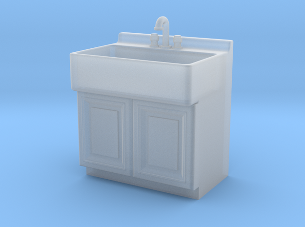 1:48 Farmhouse Sink Cabinet in Smooth Fine Detail Plastic