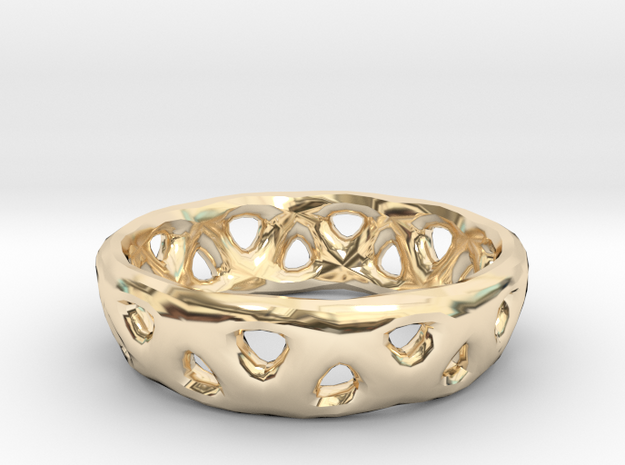 Frame Ring in 14K Yellow Gold