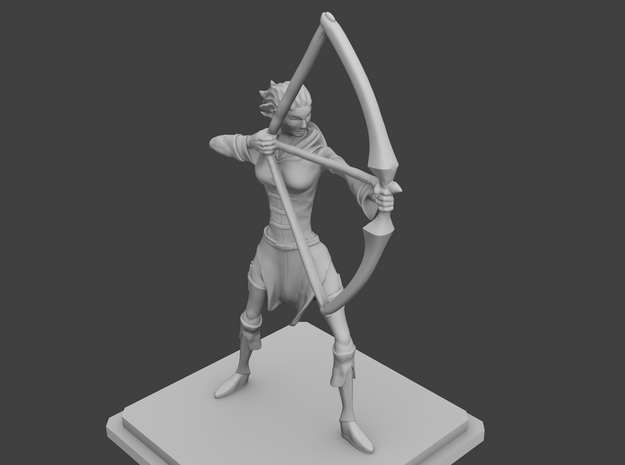 Rogue Archer figurine in Tan Fine Detail Plastic