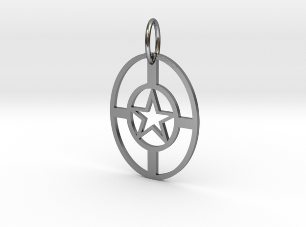 StarNecklace in Polished Silver