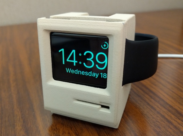 Apple Watch Dock - Mac SE in White Processed Versatile Plastic