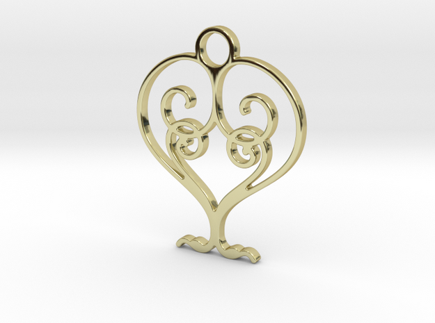 Love Grows Pendant in 18k Gold Plated Brass