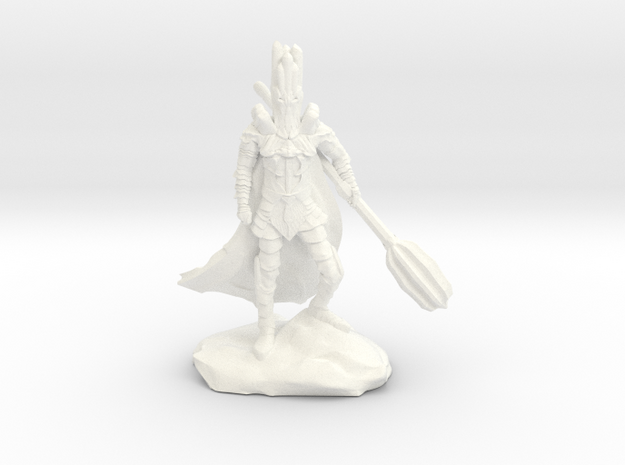 The Dark Lord with His Deadly Mace in White Processed Versatile Plastic