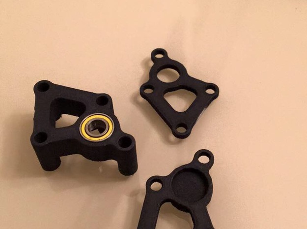 Kyosho RB6 Three Gear Conversion in Black Natural Versatile Plastic