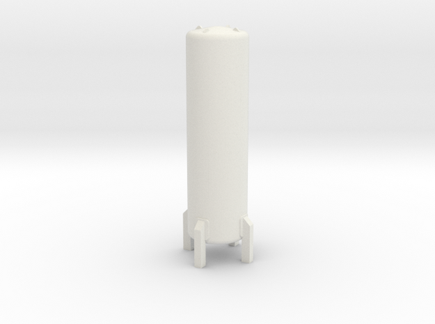 HO Cryogenic Tank H70mm in White Natural Versatile Plastic