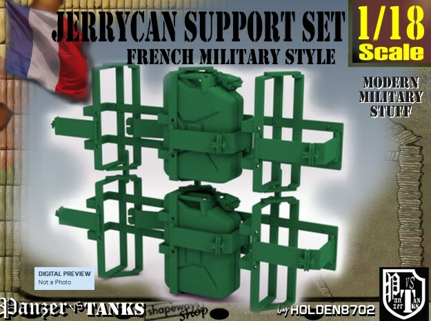 1/18 Support Jerrycan in Green Processed Versatile Plastic