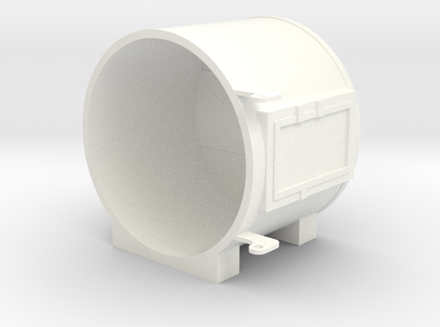 1" Scale Live Steam Sunbeam Headlight in White Processed Versatile Plastic