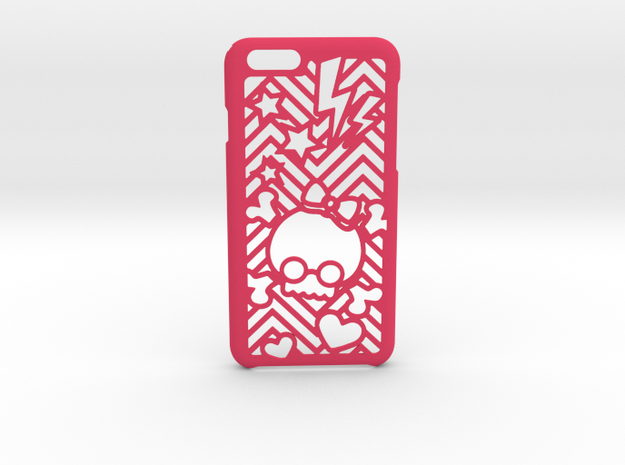 BowSkull iPhone 6 6s case in Pink Processed Versatile Plastic