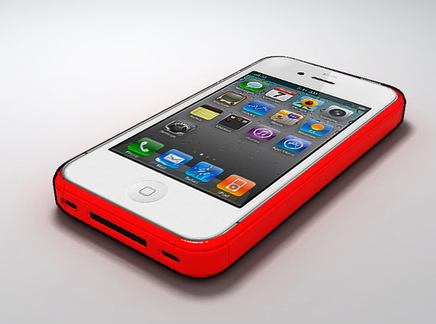 iphone 4 case v1 in White Processed Versatile Plastic