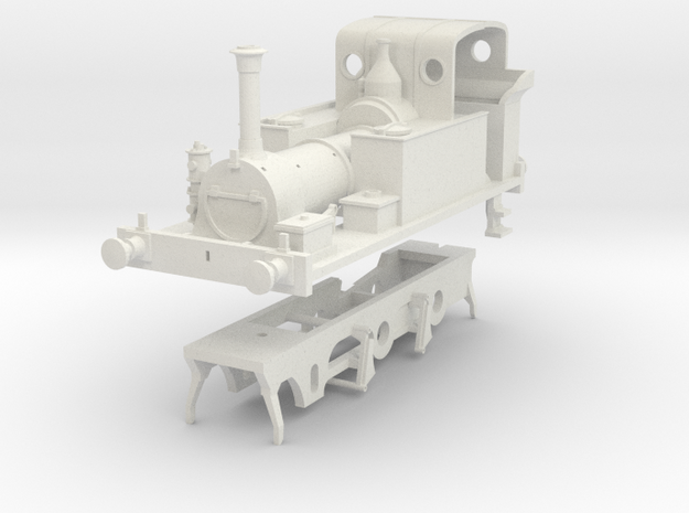 PLA Millwall Extension Railway 2. 4. 0t kit in White Natural Versatile Plastic