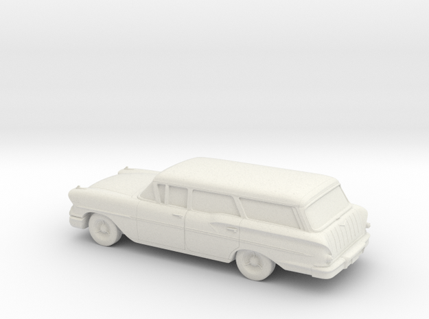 1/87 1958 Chevrolet Nomad in White Natural Versatile Plastic