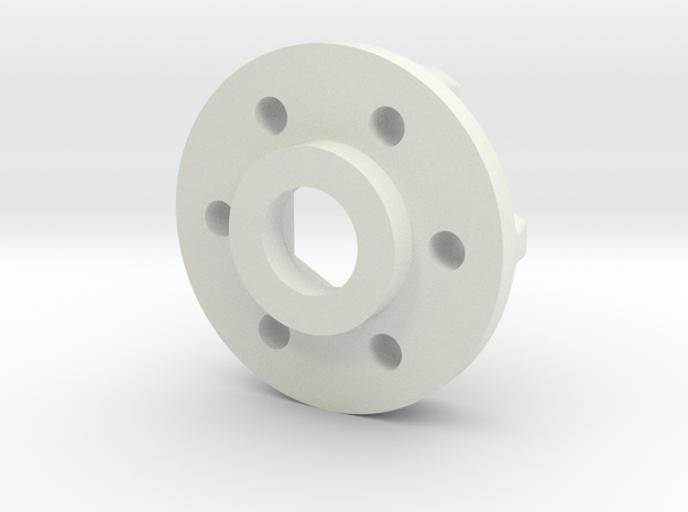 Hub Narrow in White Natural Versatile Plastic