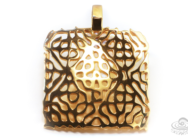 Siggnatur Jewellery sacred geometry cymatics 4840  in 14k Gold Plated Brass