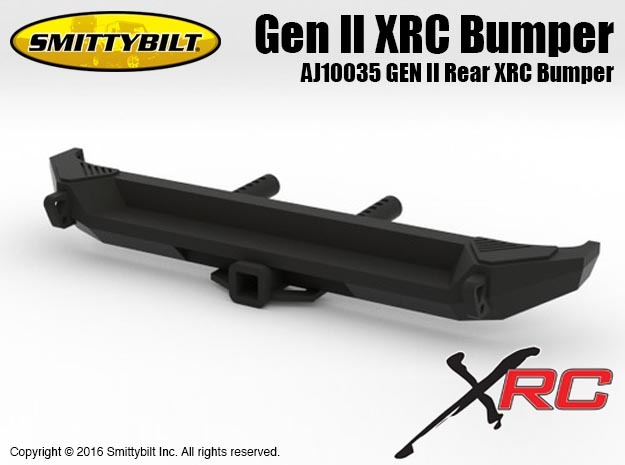 AJ10035 Gen II Rear XRC Bumper in Black Natural Versatile Plastic