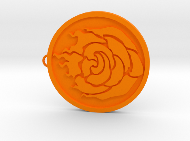 RWBY Keychain in Orange Processed Versatile Plastic