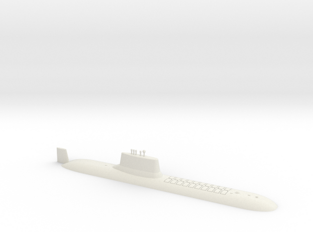  1/600 Typhoon Class SSBN (Waterline) in White Natural Versatile Plastic
