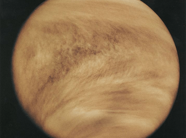 Craters of Venus Pendant in Rhodium Plated Brass