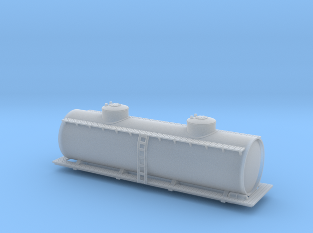 Two Dome Tank Car - Zscale in Tan Fine Detail Plastic