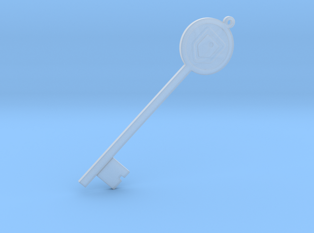 Shield Key in Smooth Fine Detail Plastic